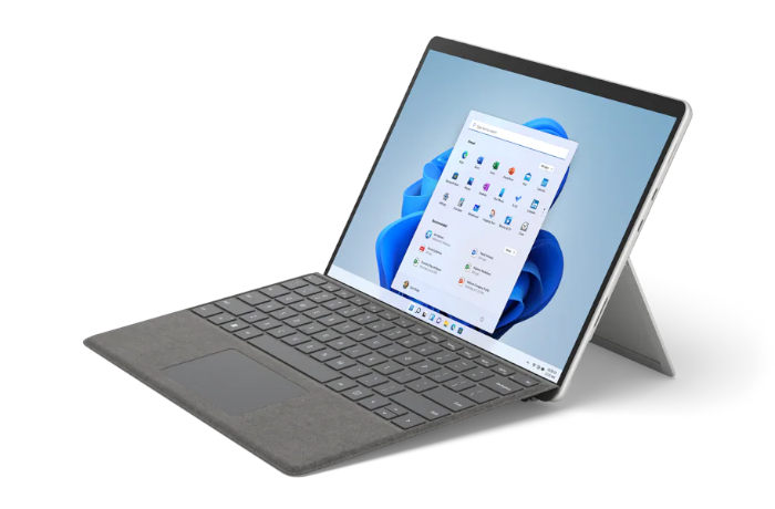 Surface Pro 8 tablet with Windows 11.